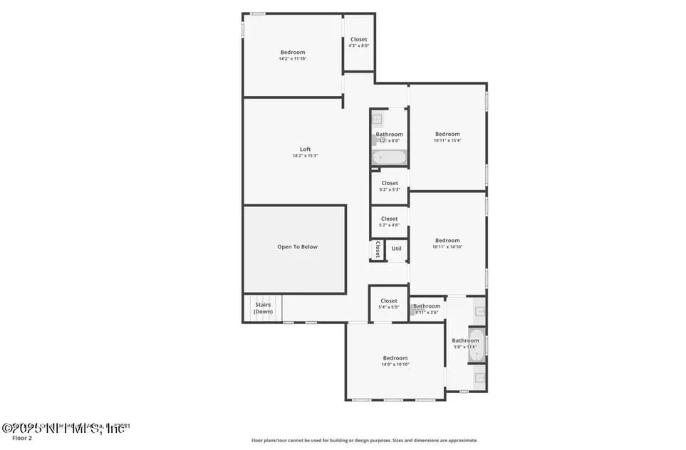 Second Level Floor Plan