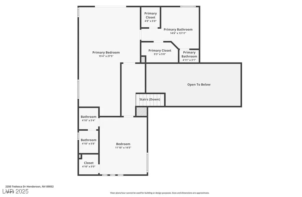Second Level Floor Plan