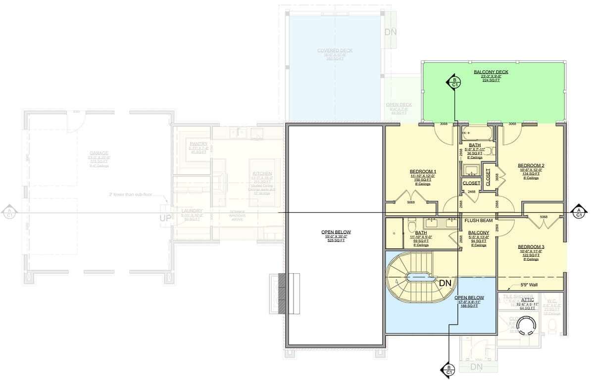 Second Level Floor Plan