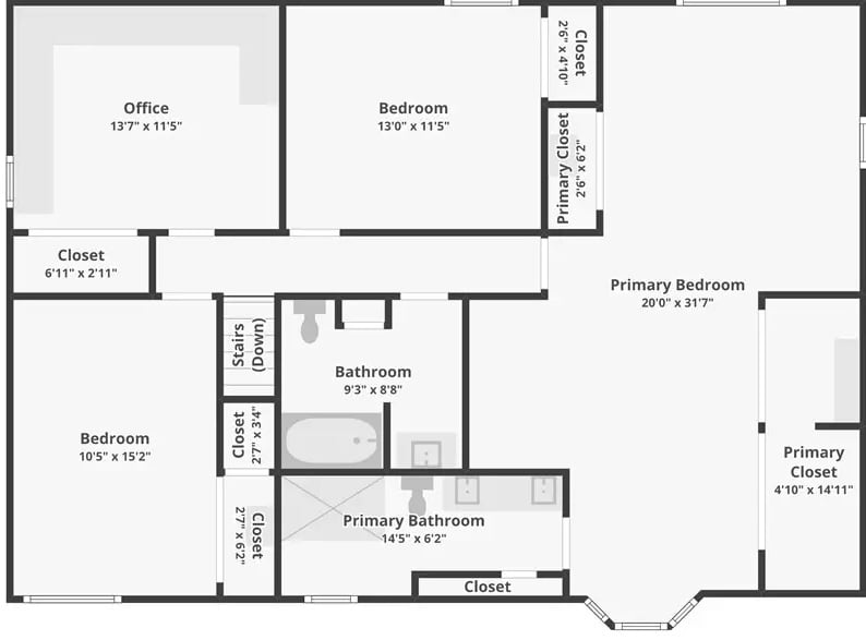 Second Level Floor Plan