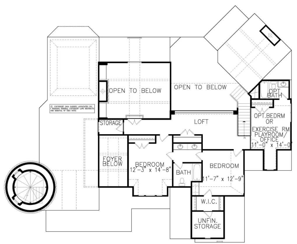 Second Level Floor Plan