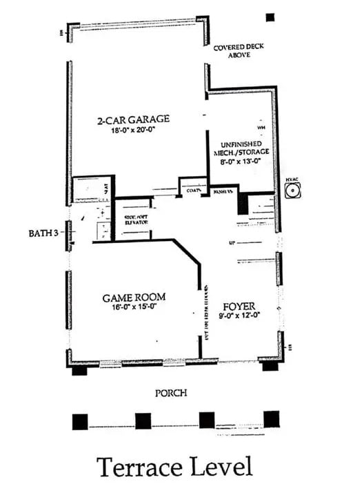 Terrace Level Floor Plan