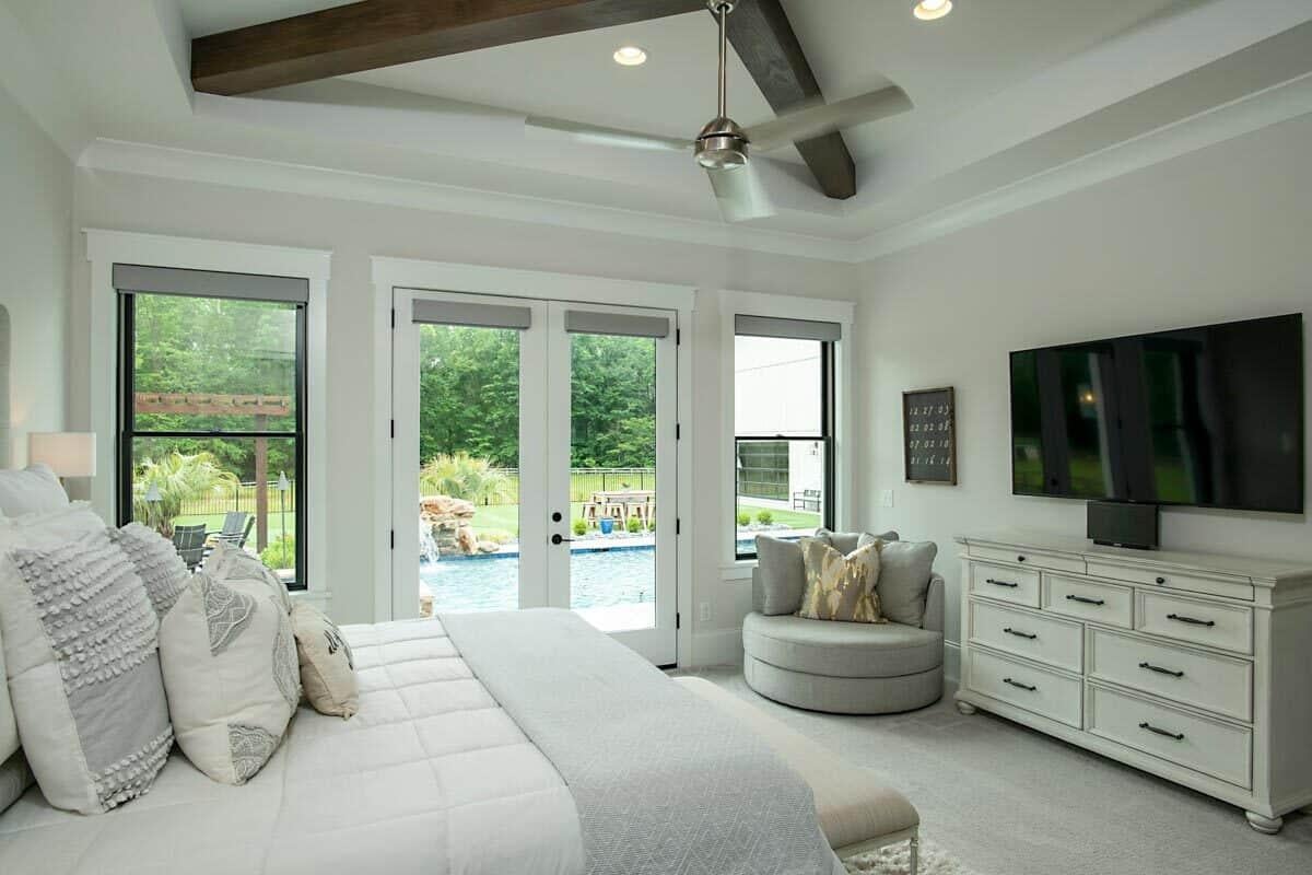 Wow, Notice the Pool View From This Peaceful Primary Suite