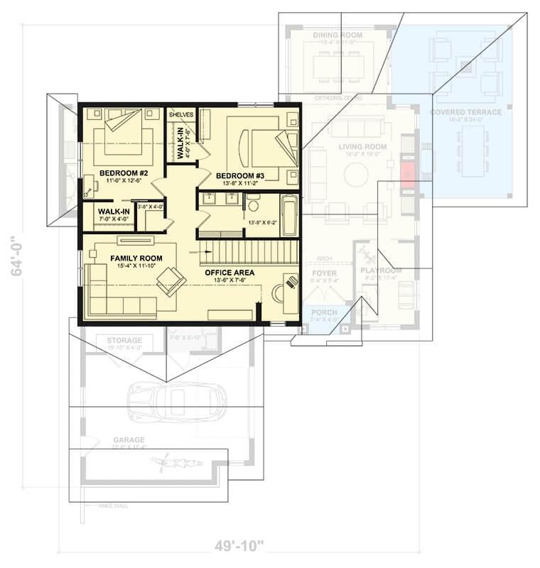 Explore the Versatile Upper Floor: Bedrooms and a Cozy Family Room