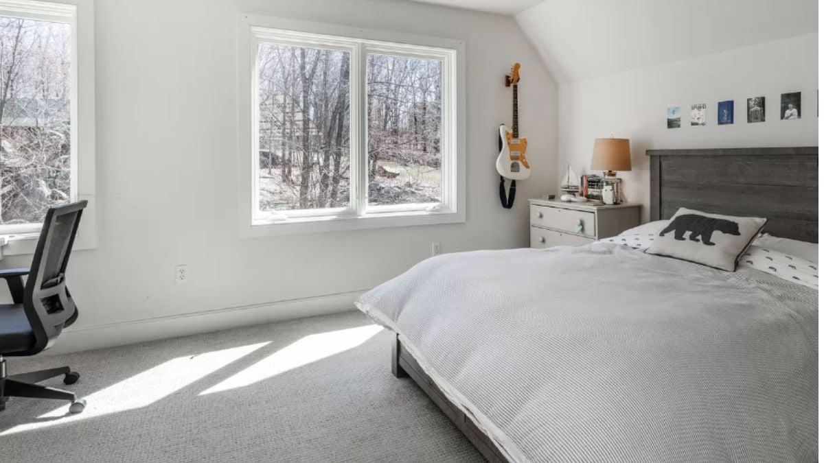 Bright Bedroom with a Quirky Musical Touch