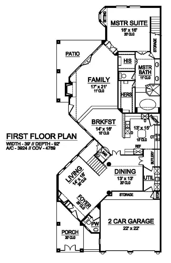 Explore the Smart Layout of This First Floor Plan
