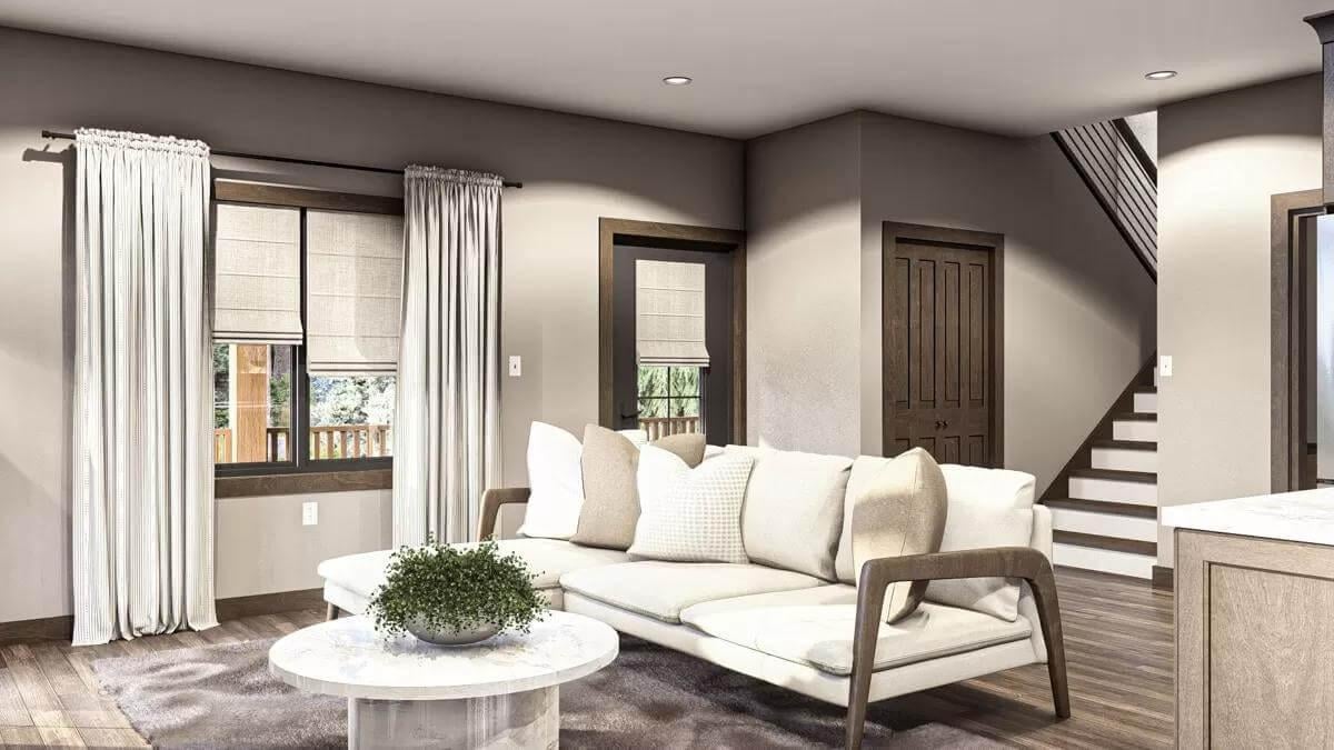 Notice the Crisp Lines in This Modern Living Room with a Minimalist Touch