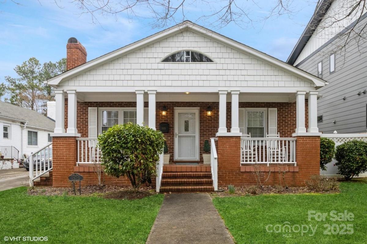 Bungalow-Style 3-Bedroom Home with Front Porch and Walk-up Attic (Floor Plan)