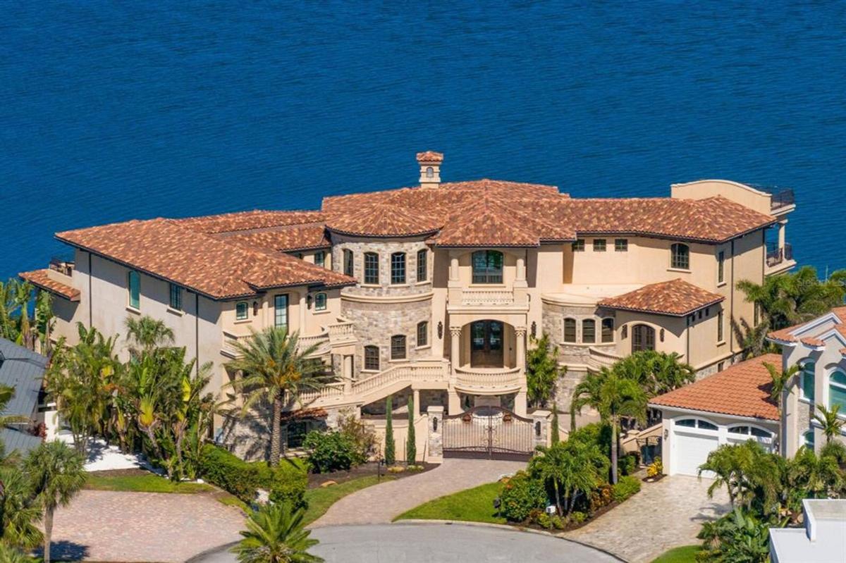 Explore this 7,825 Sq. Ft. Waterfront Mansion Used in “Magic Mike” Filming on a Peninsula in Tierra Verde, FL