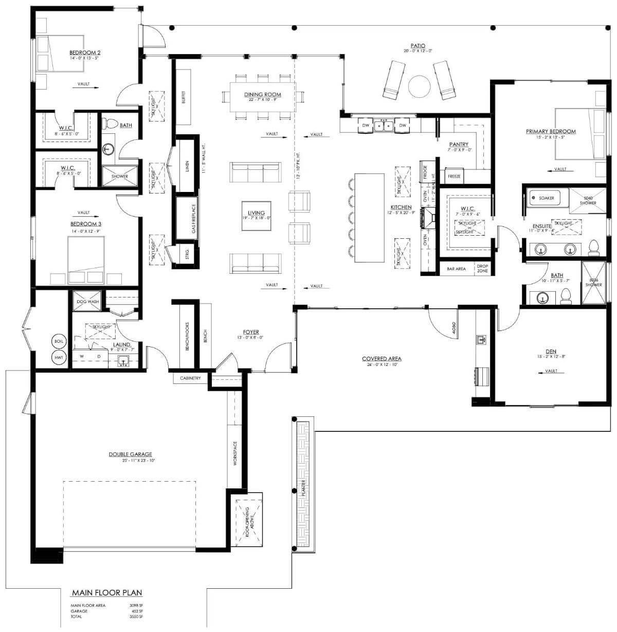 Explore the Expansive Open-Concept Living Area in This Floor Plan