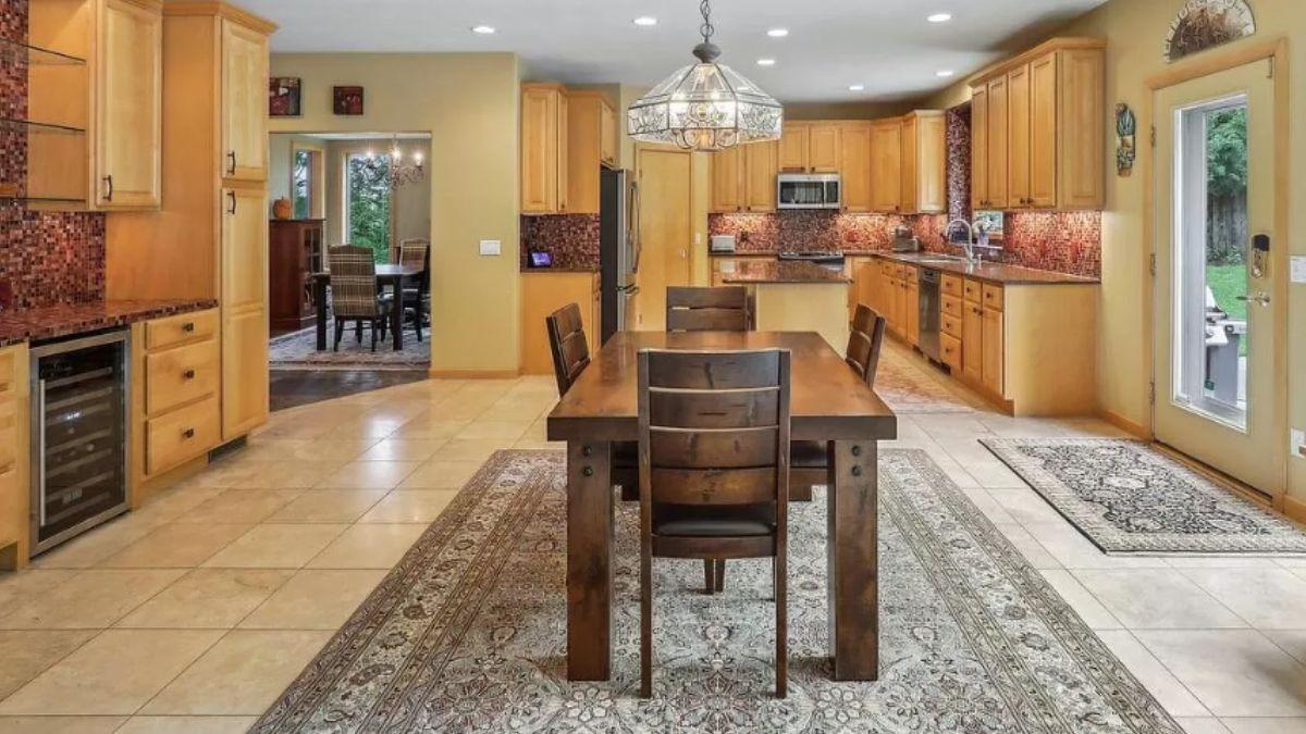 Notice the Warm Wooden Cabinetry Anchoring This Craftsman Kitchen
