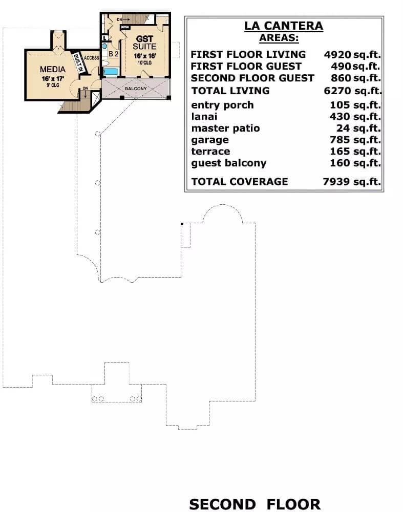 Discover the Secluded Second Floor with Media Room and Private Balcony