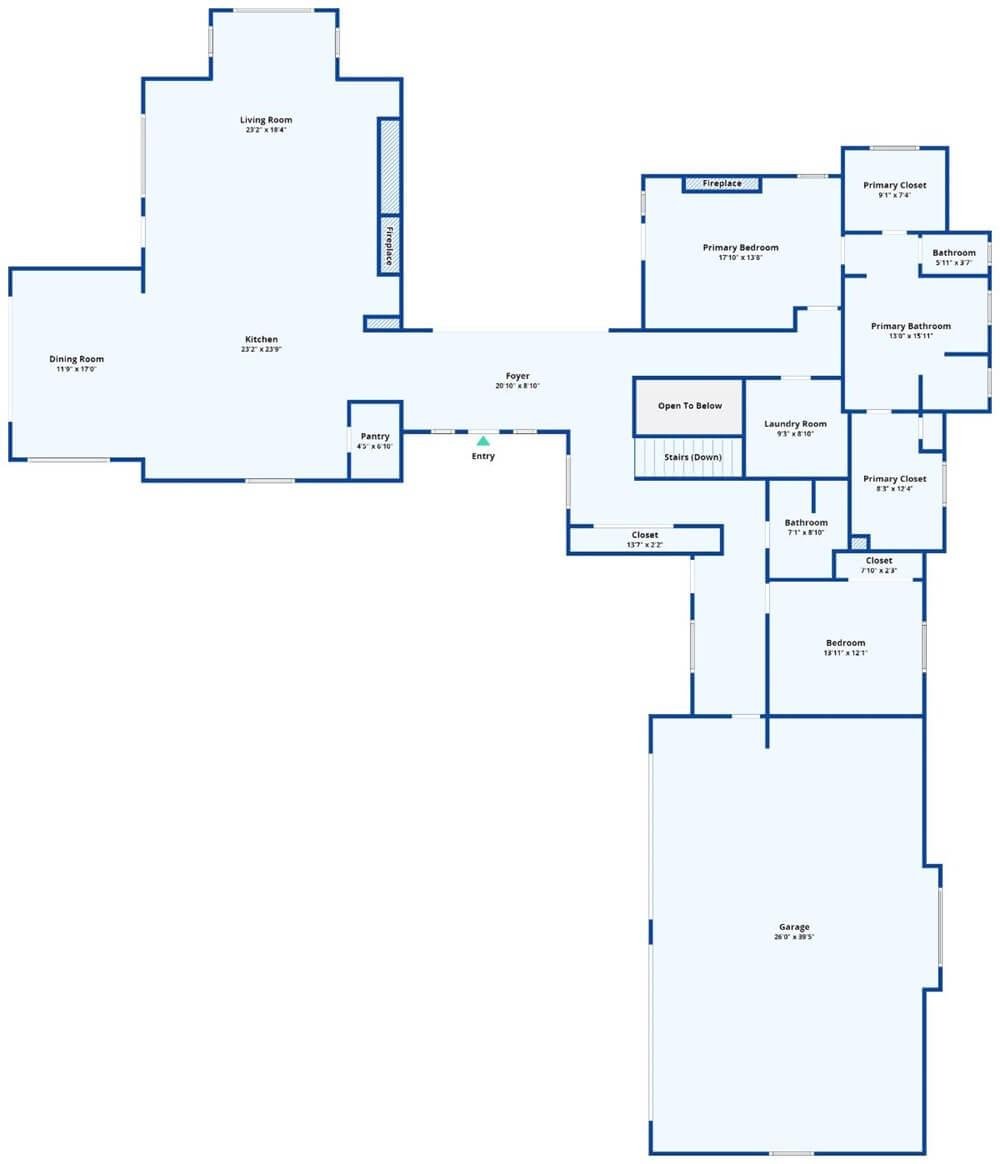 Exploring This Spacious Main-Level Layout with Dual Fireplaces