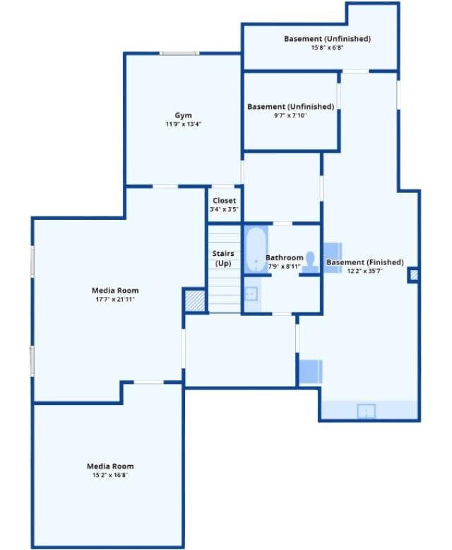 Explore the Multifunctional Basement with Media Rooms and a Gym