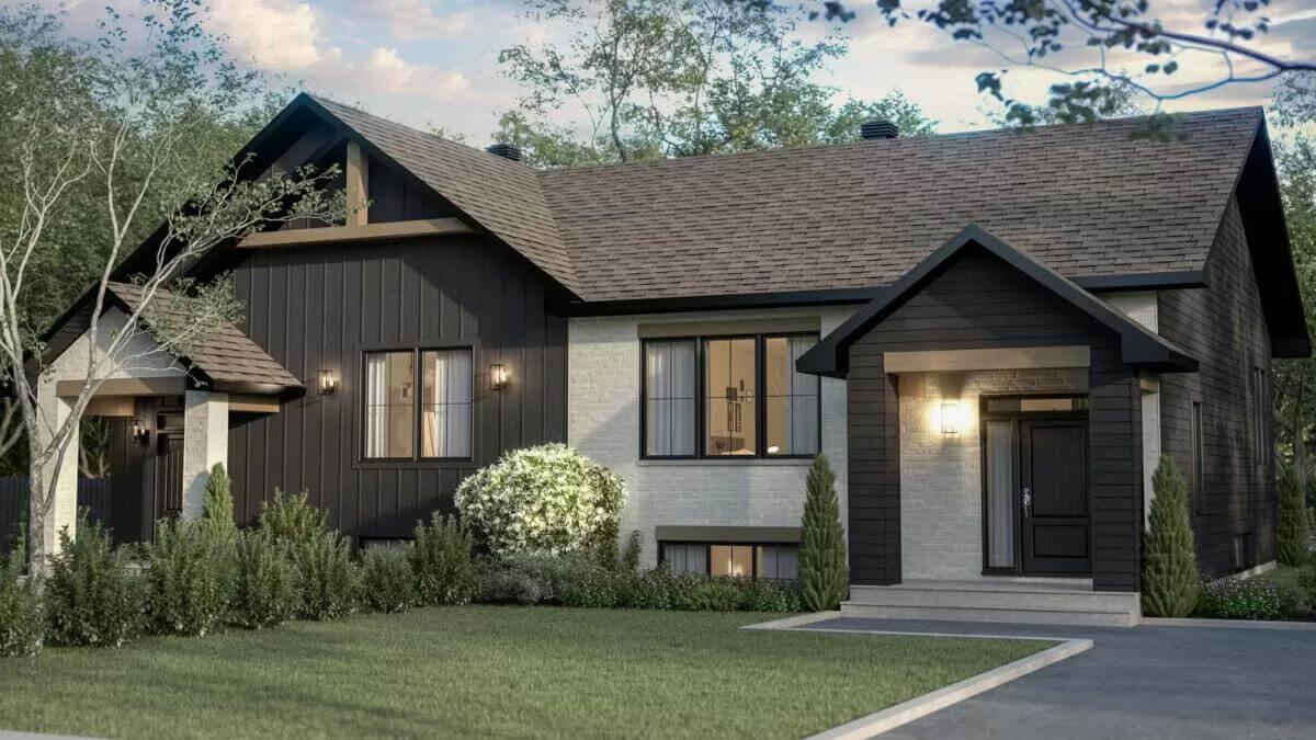 Check Out This Craftsman Exterior with Contrasting Textures