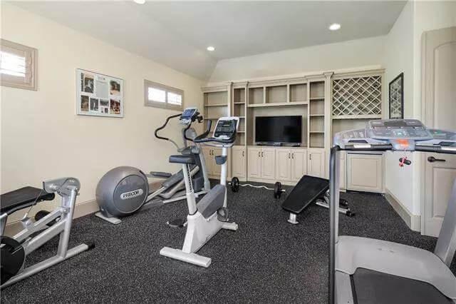 Workout Haven at Home with Built-In Storage
