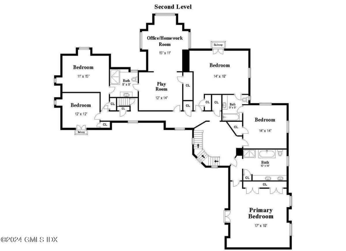 Explore the Spacious and Versatile Second Level Floor Plan