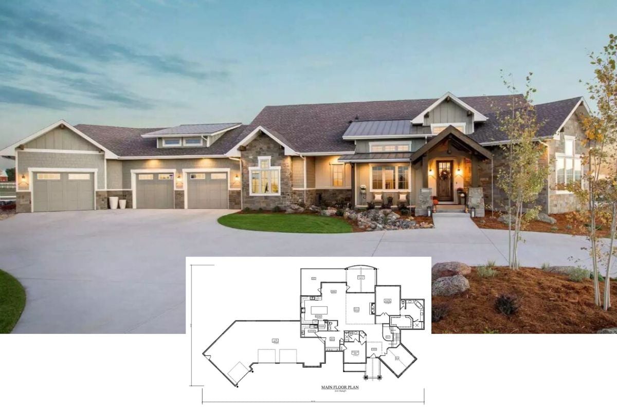 Mountain-Style 2-Bedroom Sunnydale Home with 3-Car Garage and Walkout Basement (Floor Plan)