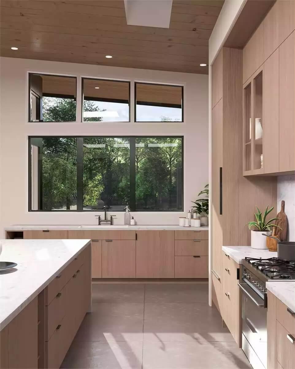 Admire the Natural Light Flooding This Minimalist Kitchen