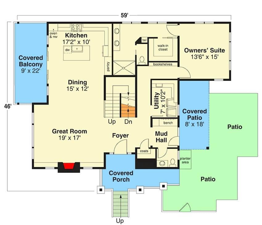 Discover the Flow of This Efficient Main Level Floor Plan