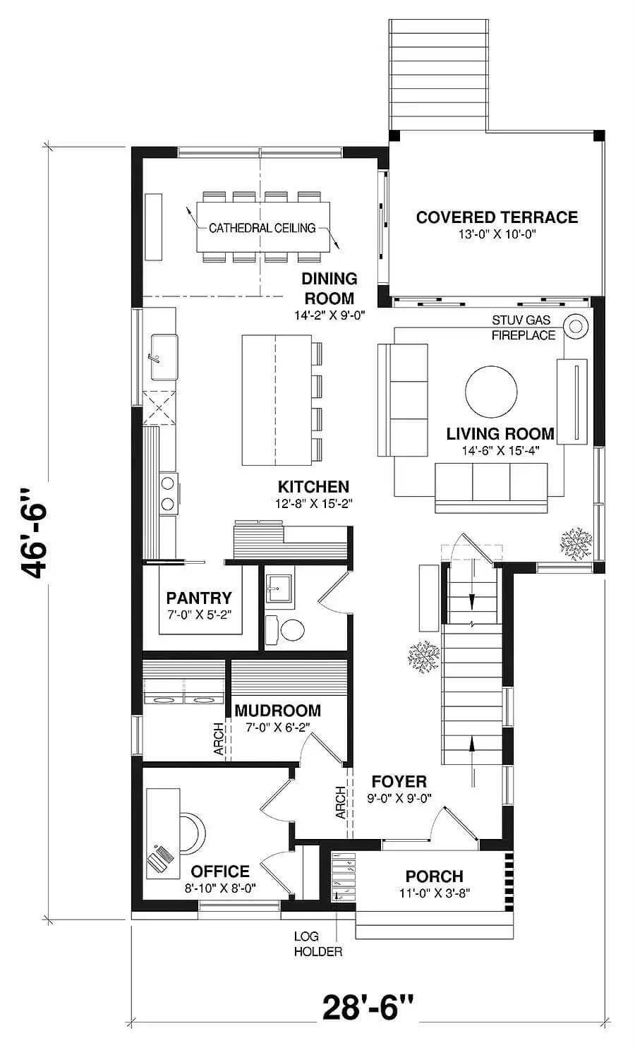 Smart Layout with Cozy Office and Spacious Mudroom