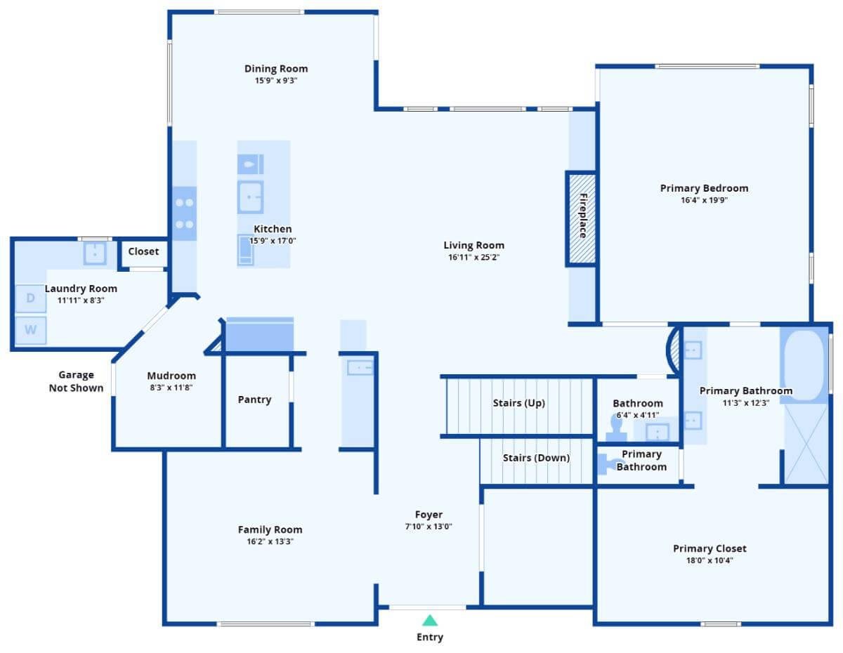 Thoughtfully Designed Craftsman Floor Plan with Seamless Flow