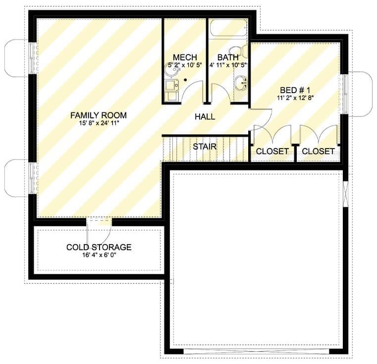 Notice the Flexible Basement Layout with a Generous Family Room