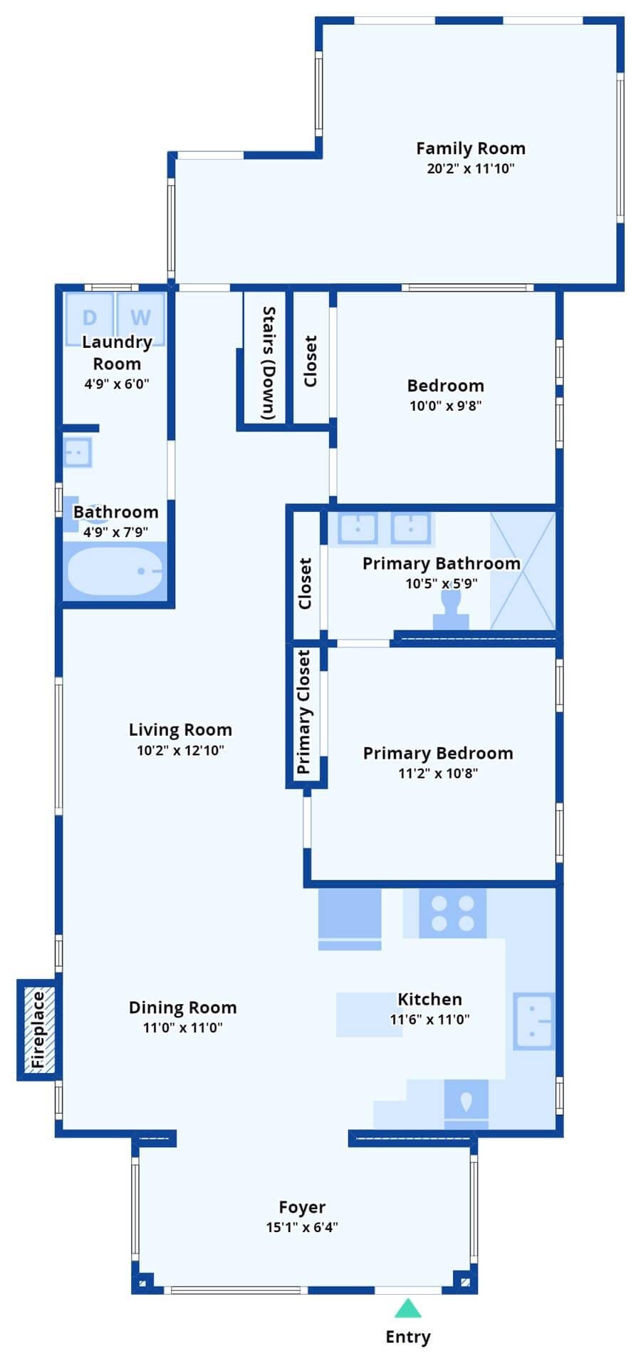Craftsman Layout with a Cozy FlowโCheck Out the Family Room Size