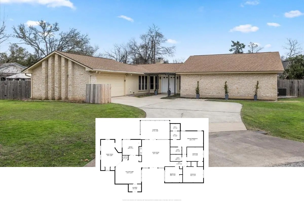 4-Bedroom Ranch-Style Home with 2-Car Angled Garage (2,458 Sq. Ft. Floor Plan)