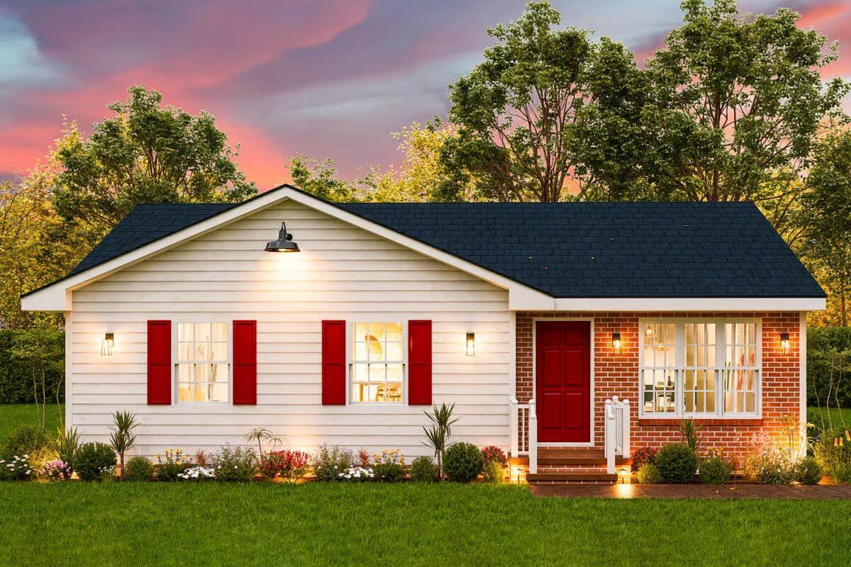 Traditional Ranch-Style Home with 3 Clustered Bedrooms (Floor Plan)