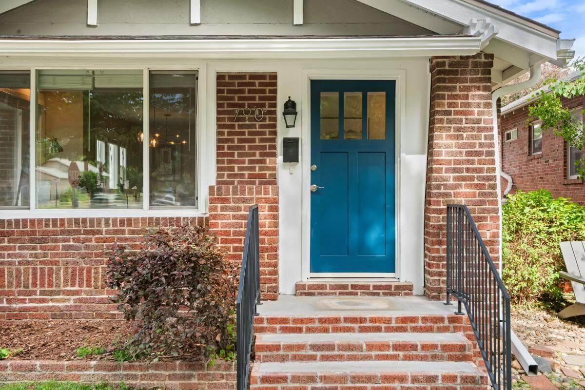 Bold Blue Door Beckons You Inside This Brick Beauty