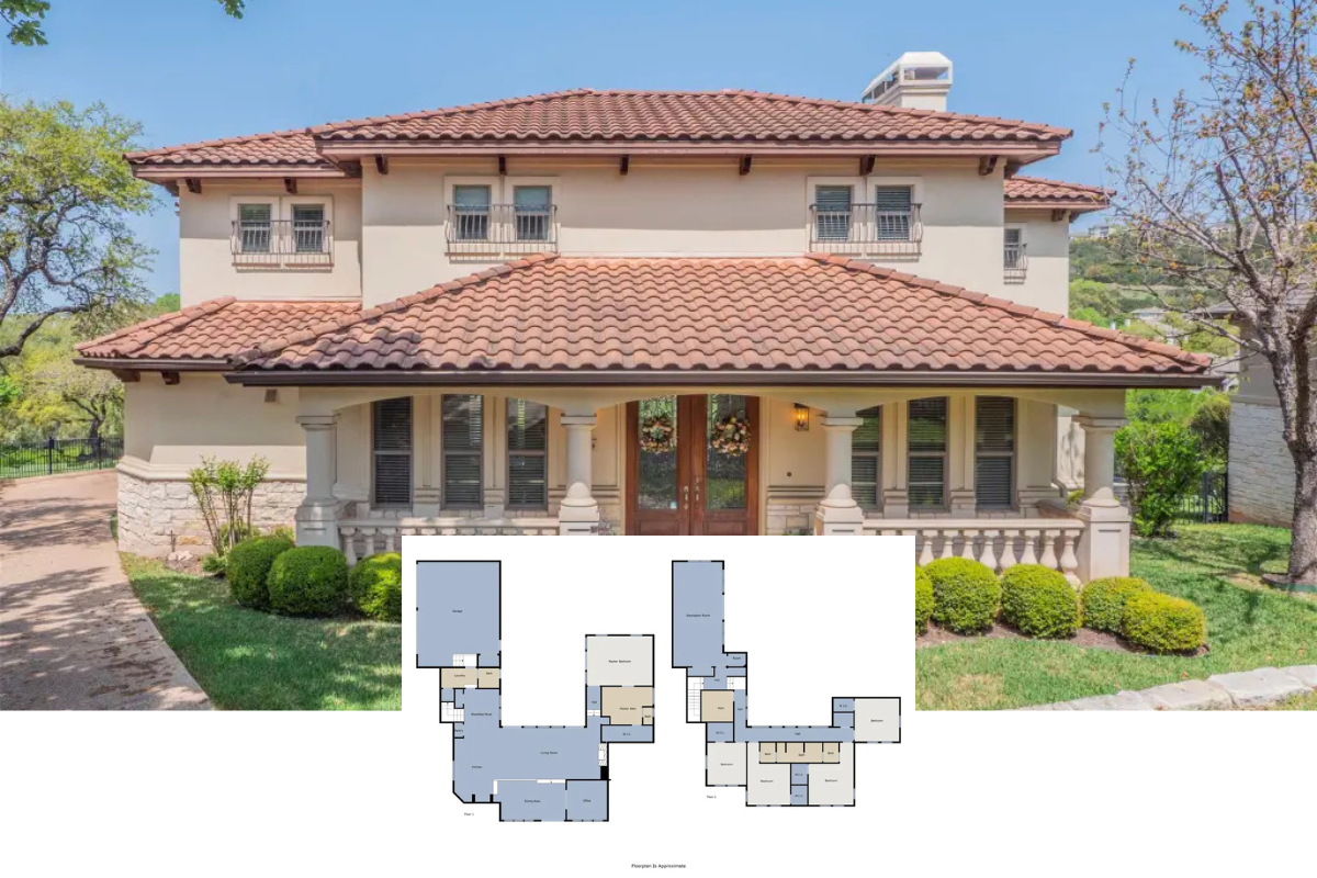 Mediterranean-Style 5-Bedroom Home with Jack-and-Jill Bathroom and 3-Car Garage (4,194 Sq. Ft. Floor Plan)