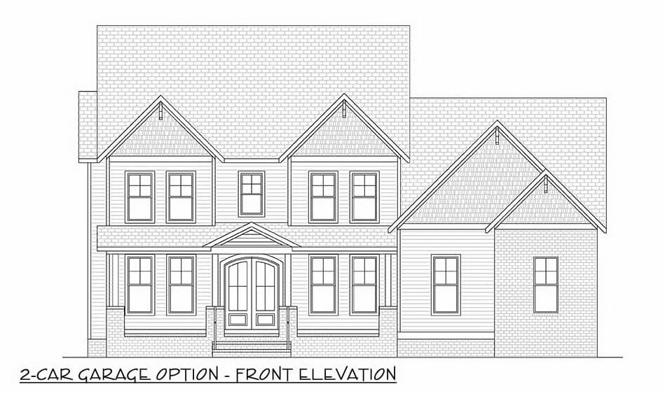 2-Car Garage Option - Front Elevation
