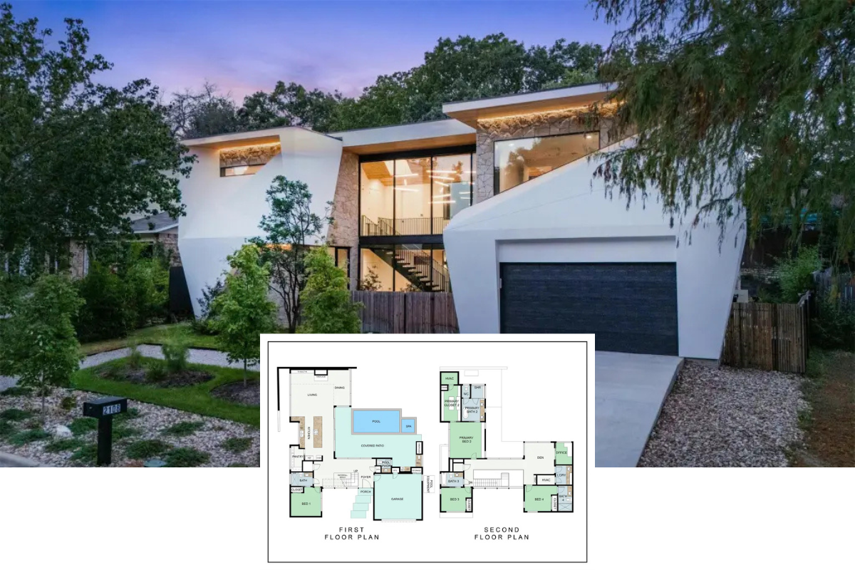 Modern-Style 4-Bedroom Home with Open Floor Plan and Covered Patio (3,676 Sq. Ft. Floor Plan)
