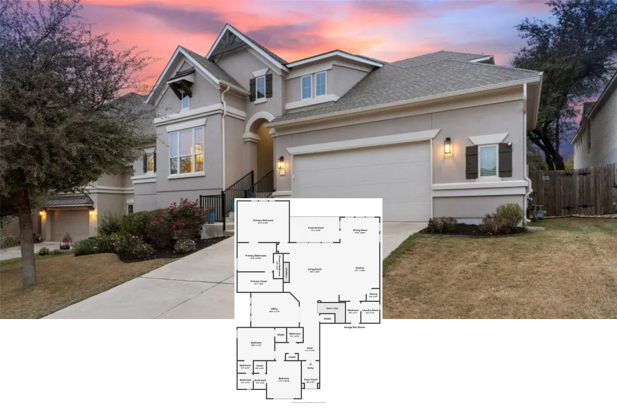 Transitional 3-Bedroom Mediterranean Home with Open-Concept Living and Front Porch (3,208 Sq. Ft. Floor Plan)