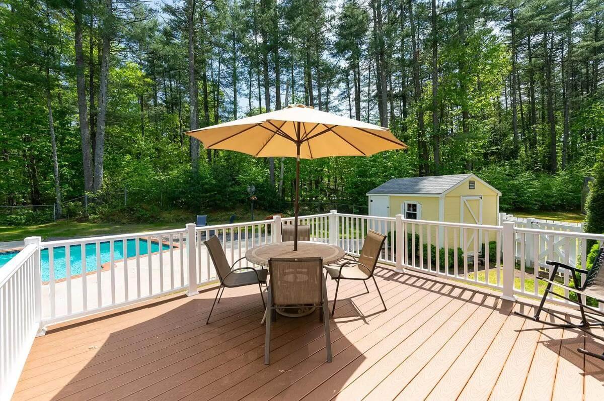 Relax by the Pool on This Sunlit Deck