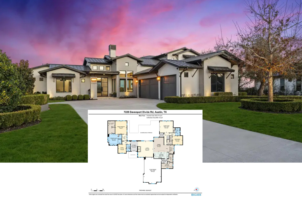 Contemporary-Style 5-Bedroom Home with Loft and Angled 3-Car Garage (4,805 Sq. Ft. Floor Plan)