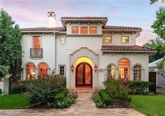 Spanish Revival Home with Distinctive Arched Entryway