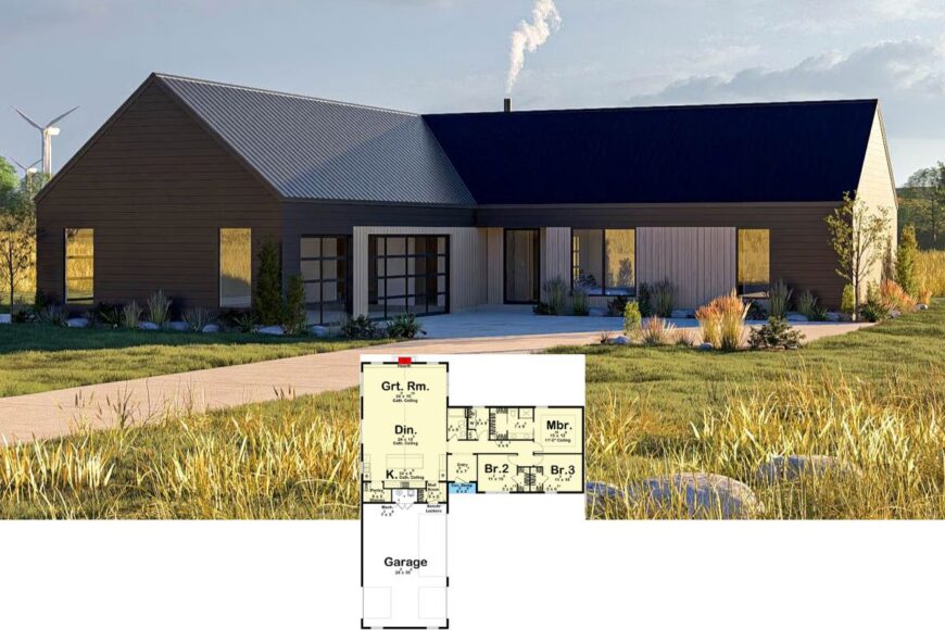 View of 15 Scandinavian-Style House Plans