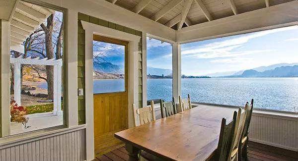 Experience Lakeside Relaxation in This Craftsman Sunroom Retreat