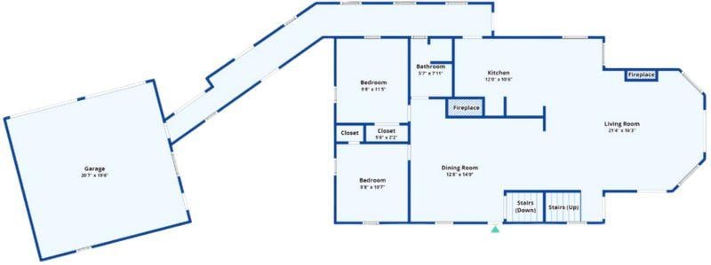 Discover the Flow: Main Floor Plan with Two Fireplaces and Ample Space
