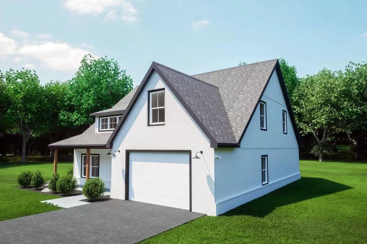 Wow, Look at the Dormered Entry on This Modern Cottage