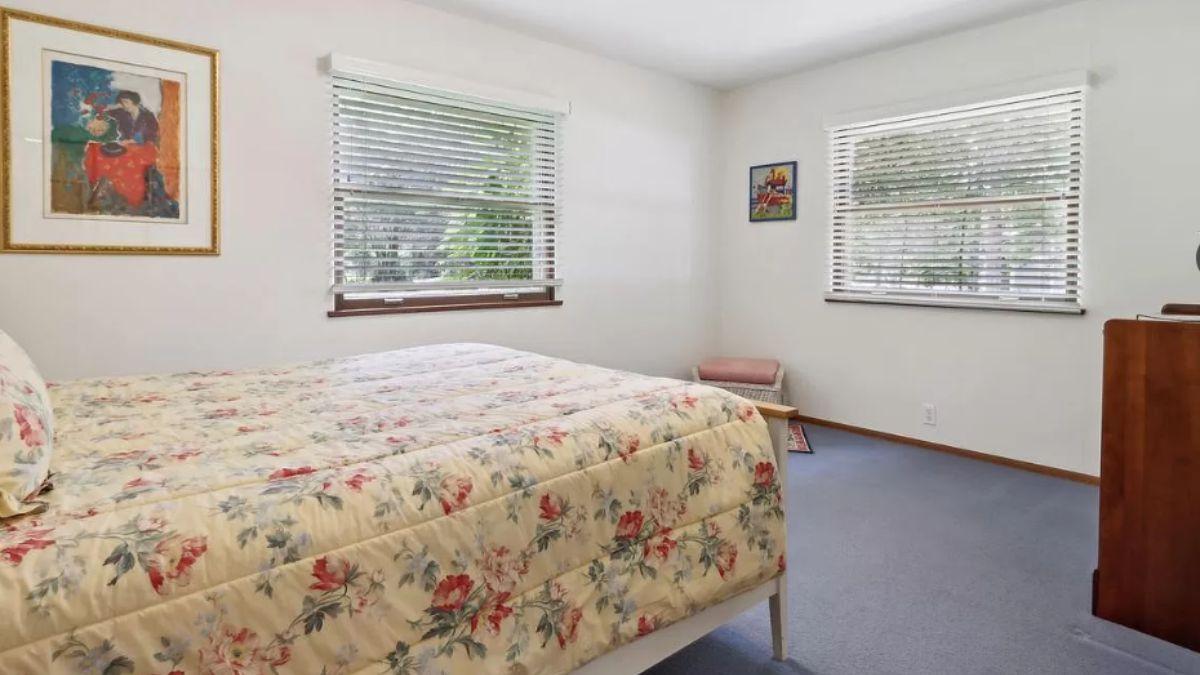 Floral Comfort in a Light-Filled Bedroom