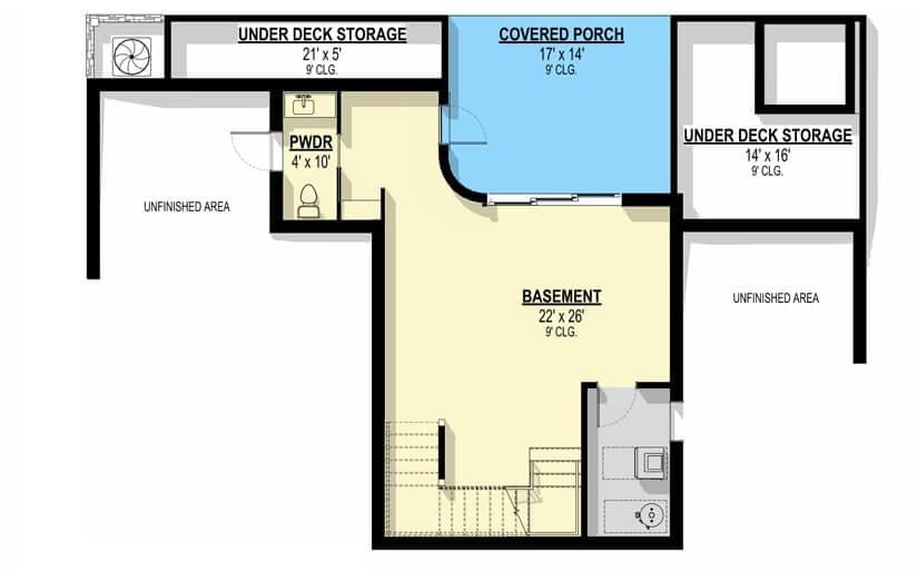 Discover Functional Spaces in the Versatile Basement Layout