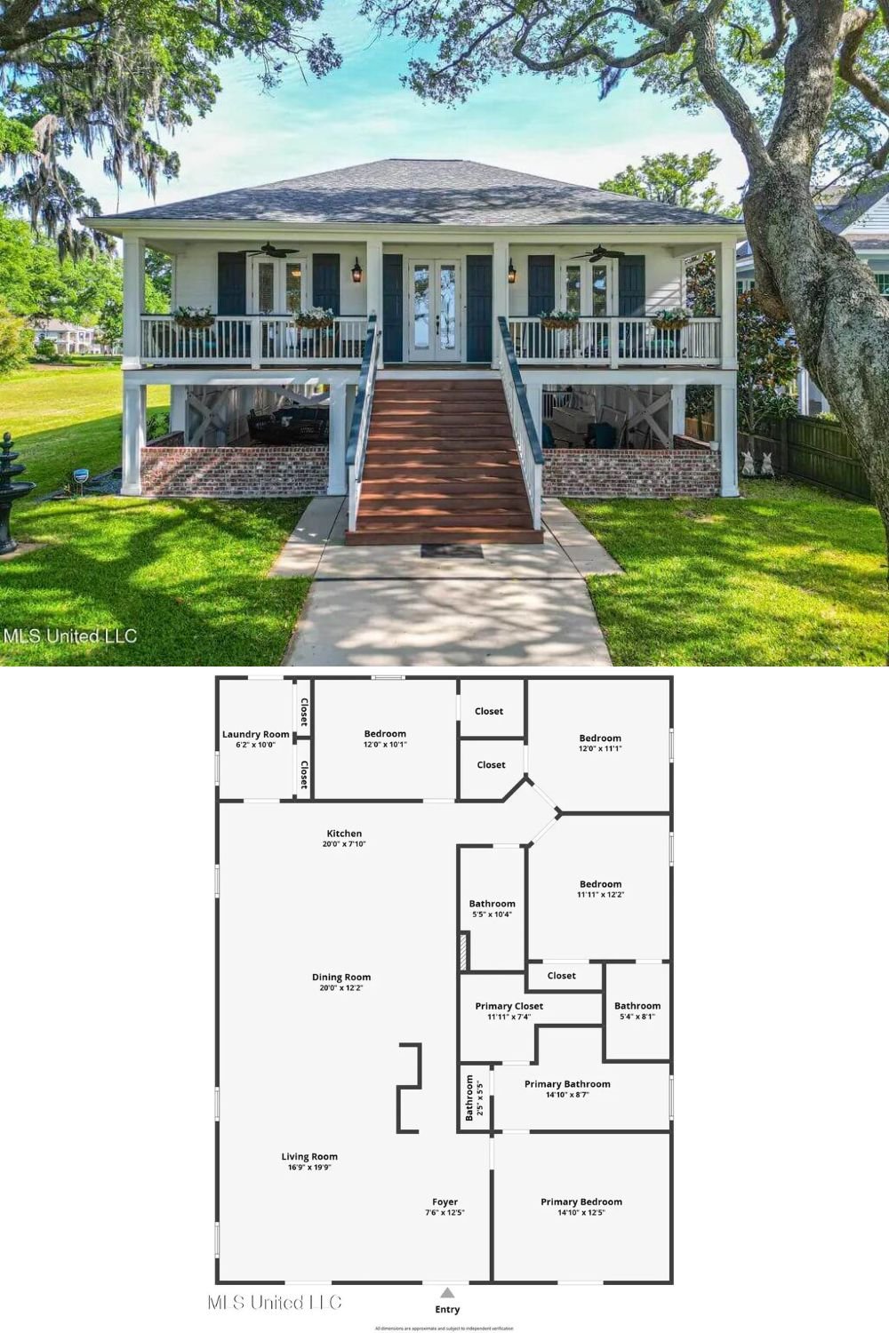 4-Bedroom Coastal Raised Cottage with Open Living Space and 3-Car Garage (4,336 Sq. Ft. Floor Plan)