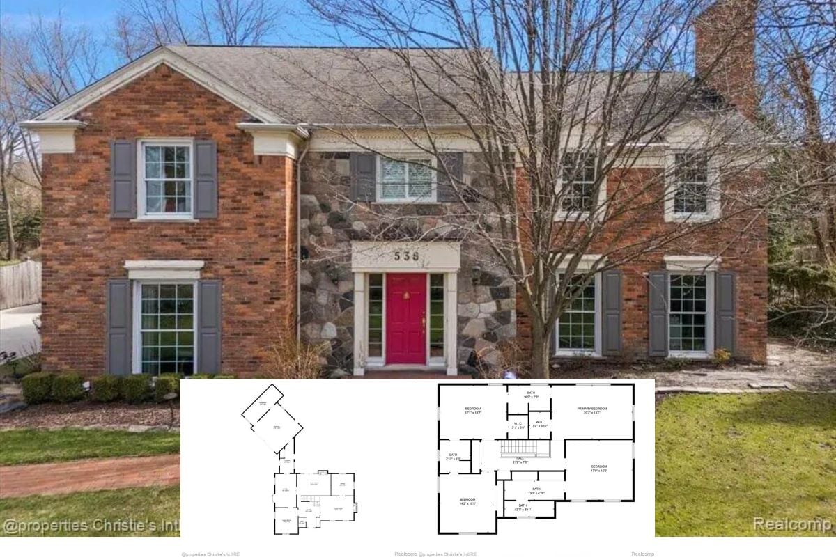 4-Bedroom Colonial-Style Home with Basement and Angled Garage (3,698 Sq. Ft. Floor Plan)