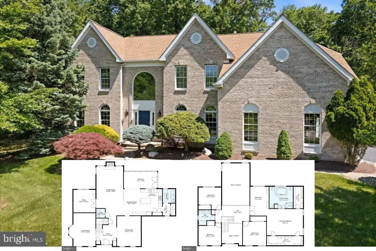Colonial-Style Home with Balcony and 4 Bedrooms (3,836 Sq. Ft. Floor Plan)