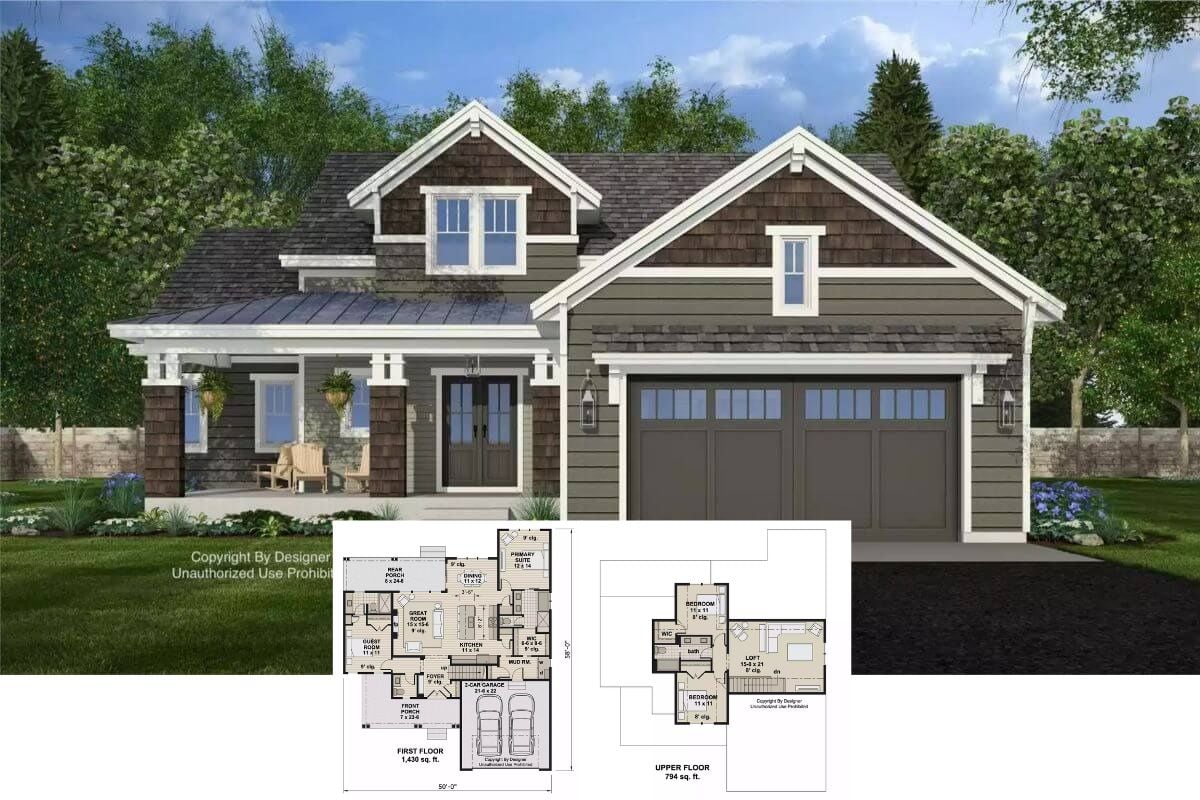Craftsman-Style 4-Bedroom Glace Bay Home with Loft and Open-Concept Living (Floor Plan)