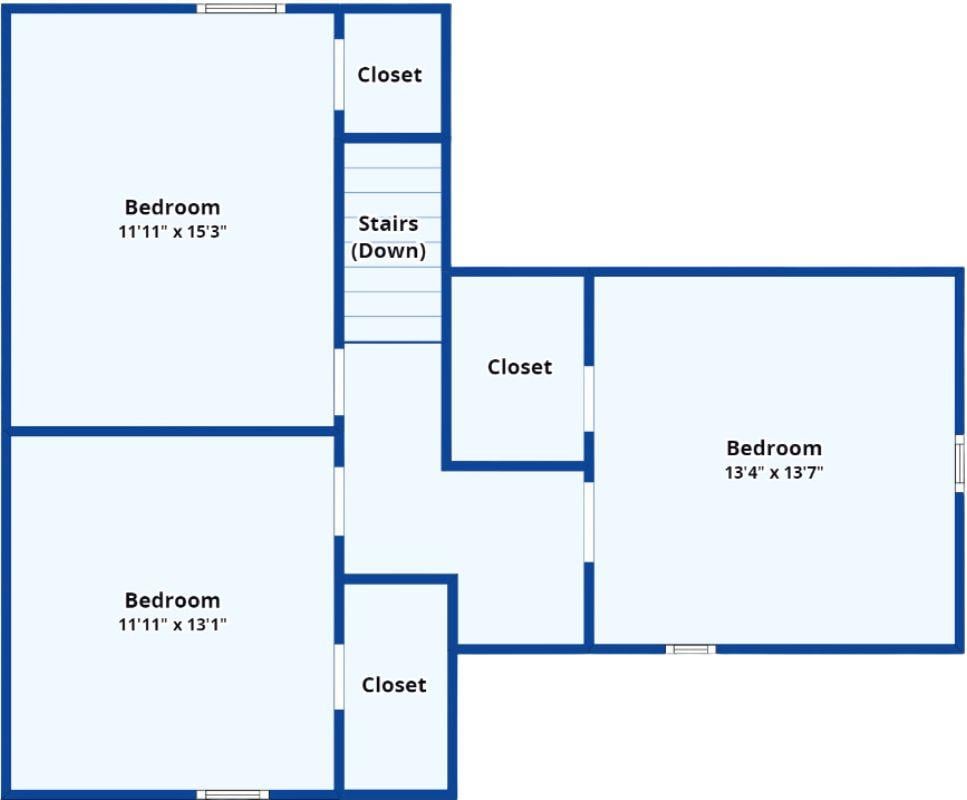 Smart Upstairs Design Featuring Three Spacious Bedrooms