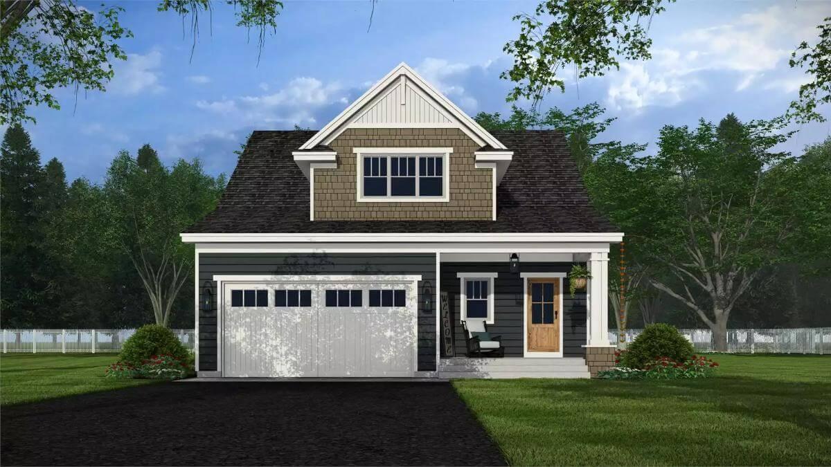 Classic Craftsman Facade with Inviting Porch and Gable Details